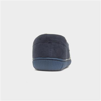 Boys Navy Slipper