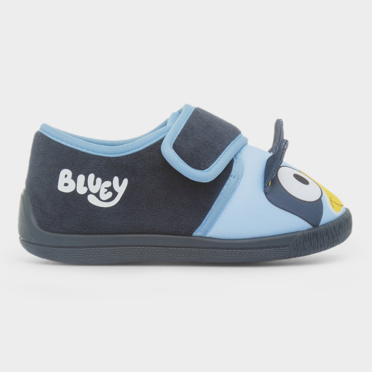 Kids Navy Character Easy Fasten Slippers