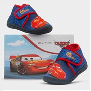 Disney Pixar Cars Kids Blue Easy Fasten Slipper (Click For Details)