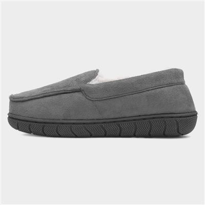 Boys Grey Moccasin