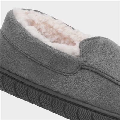 Boys Grey Moccasin