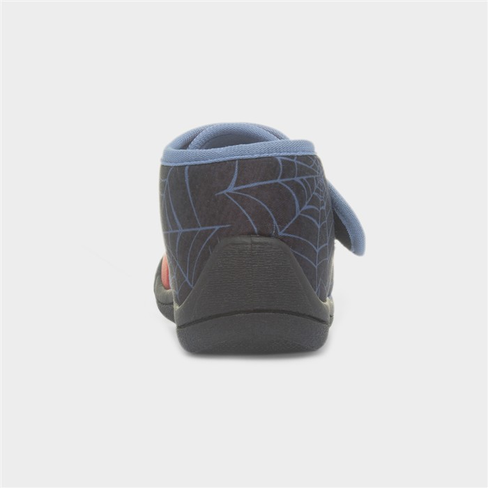 Kids Navy Character Easy Fasten Slipper
