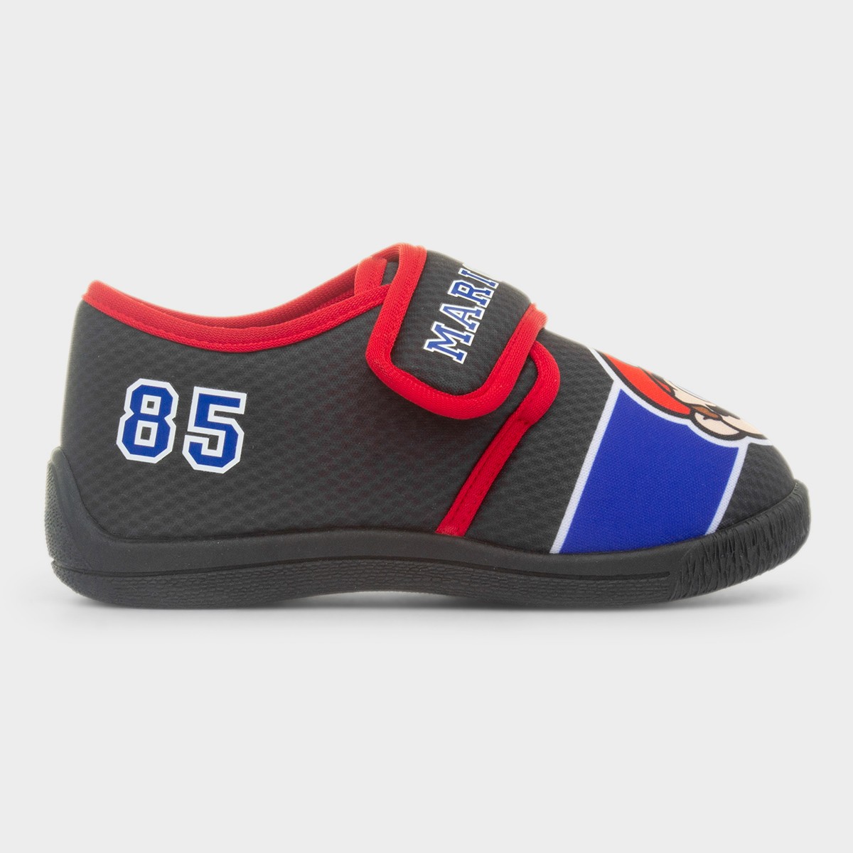 Kids Black Easy Fasten Slipper