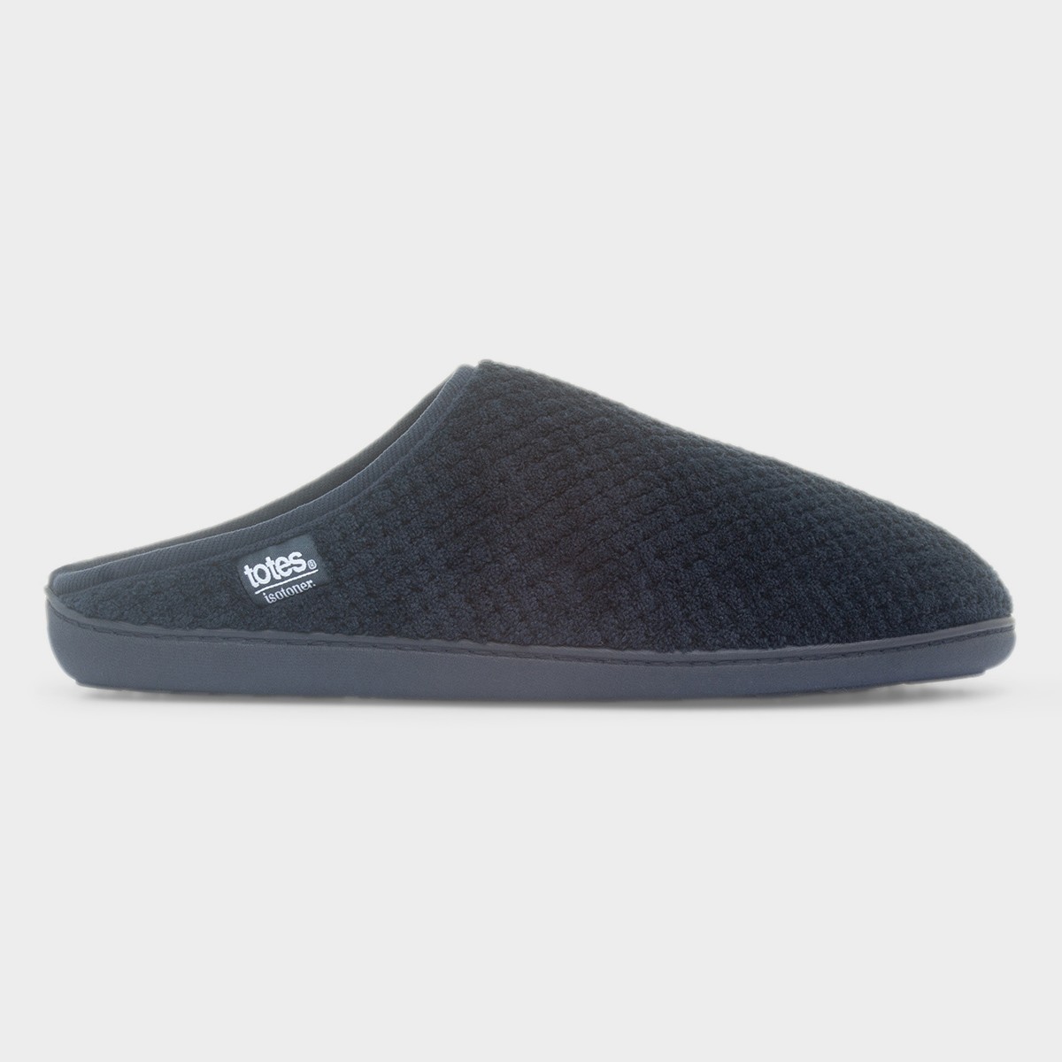 Swept Back Popcorn Mens Navy Mule Slipper