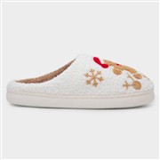 Jo & Joe Gingerbread Womens Cream Mule Slipper (Click For Details)