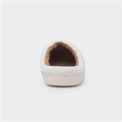 Gingerbread Womens Cream Mule Slipper