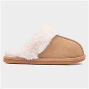Krush Womens Tan Faux Fur Mule Slipper (Click For Details)