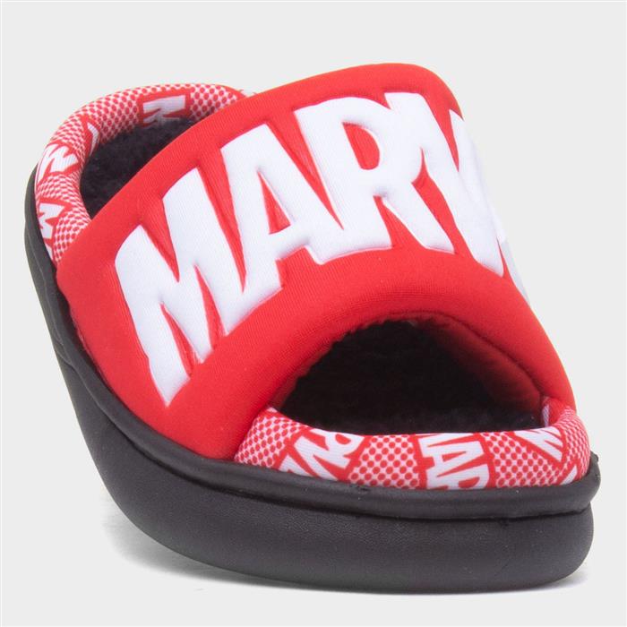 Avengers Kids Red Open Toe Mule Slipper