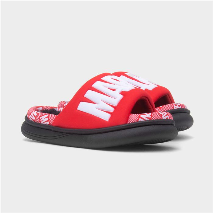 Avengers Kids Red Open Toe Mule Slipper