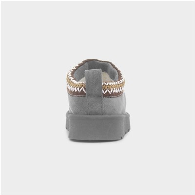 Chloe Womens Grey Clog Slipper