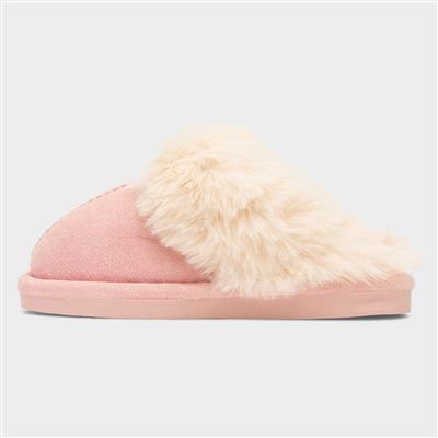Holly Girls Pink Mule Slipper