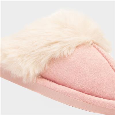 Holly Girls Pink Mule Slipper