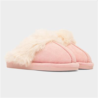 Holly Girls Pink Mule Slipper
