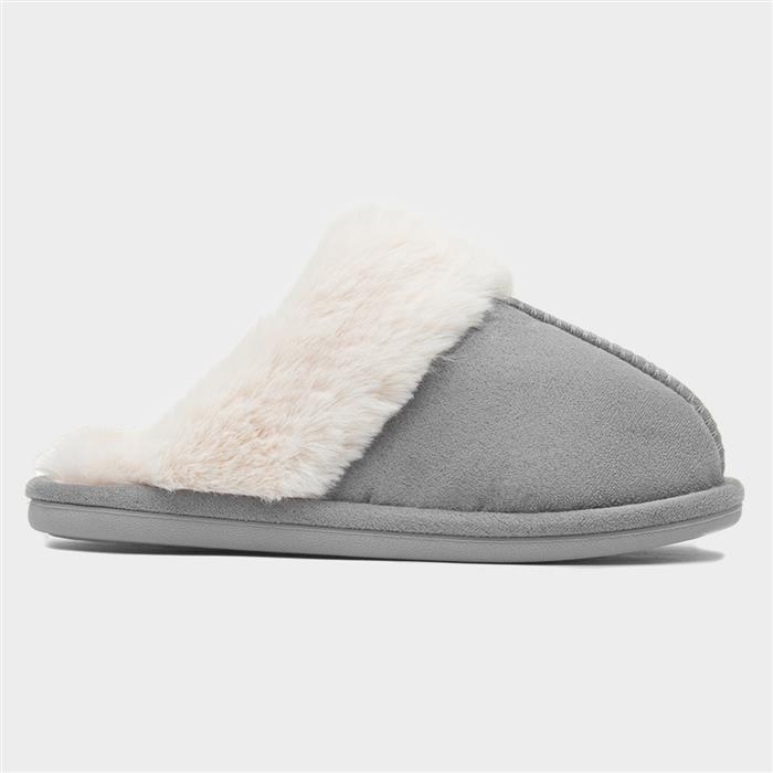 【MISCHIEF】 RHOMBUS WINTER MULES_GREY RHOMBUS WINTER MULES_GREY - MISCHIEF
