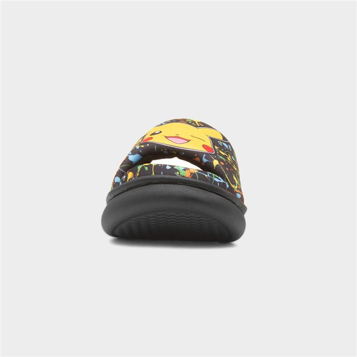 Kids Multi Pikachu Warm Lined Mule Slipper
