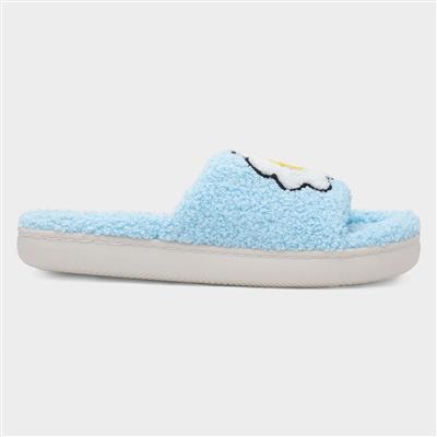 Happy Womens Light Blue Slipper