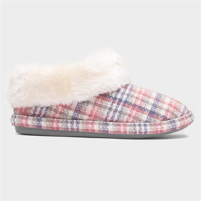 Shamrock Womens Multi Faux Fur Slipper