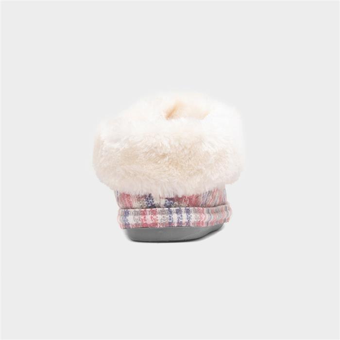 Shamrock Womens Multi Faux Fur Slipper