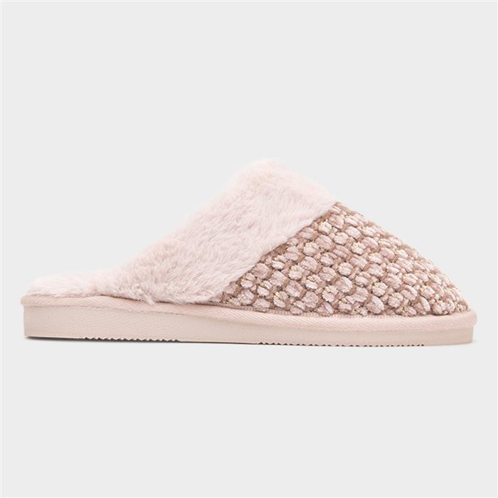 Persian Womens Beige Faux Fur Slipper