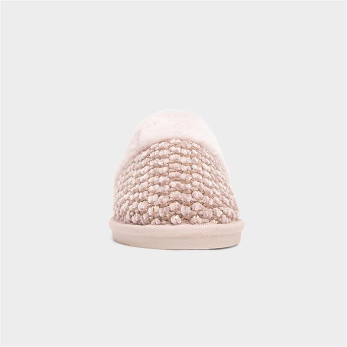 Persian Womens Beige Faux Fur Slipper