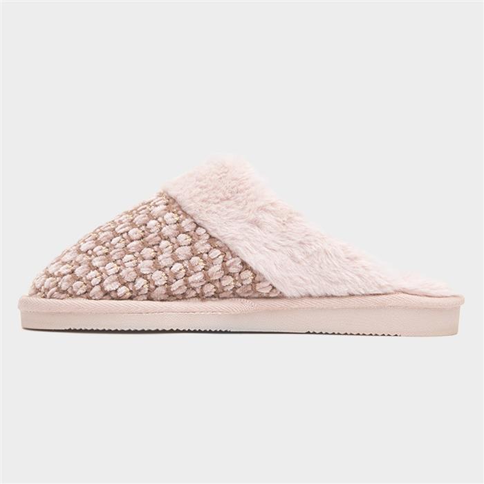 Persian Womens Beige Faux Fur Slipper