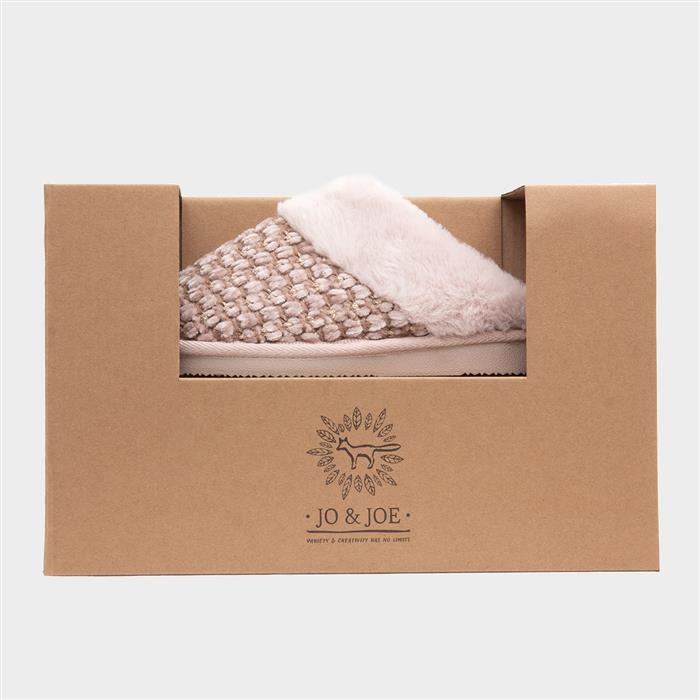 Persian Womens Beige Faux Fur Slipper