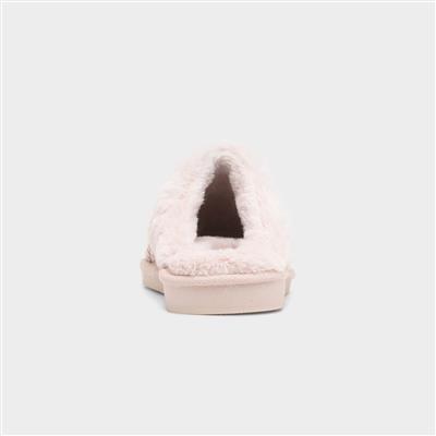 Persian Womens Beige Faux Fur Slipper