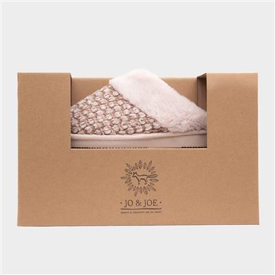 Persian Womens Beige Faux Fur Slipper