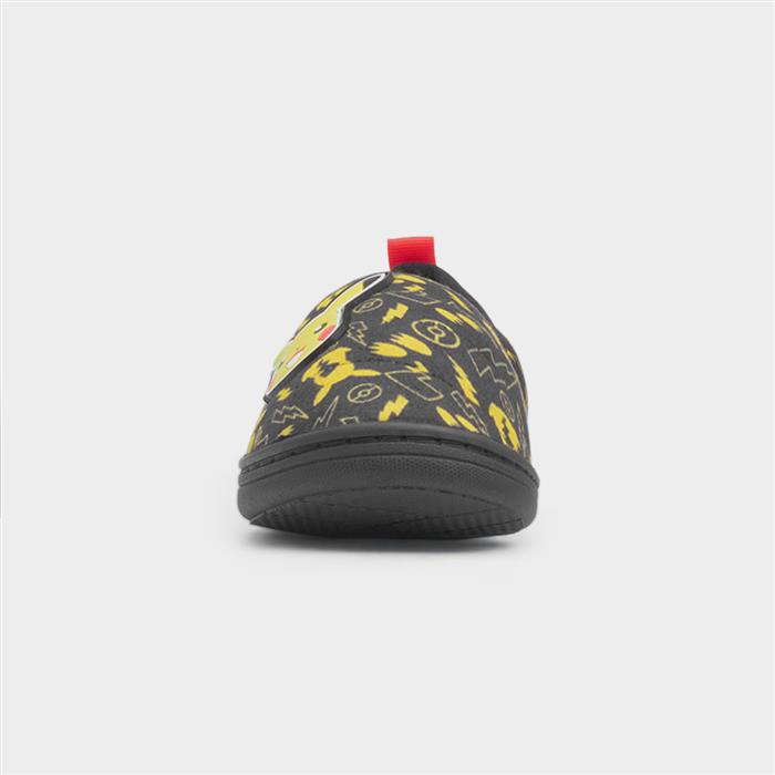 Buzz Kids Black Pikachu Full Slipper