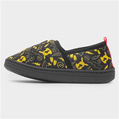 Buzz Kids Black Full Slipper