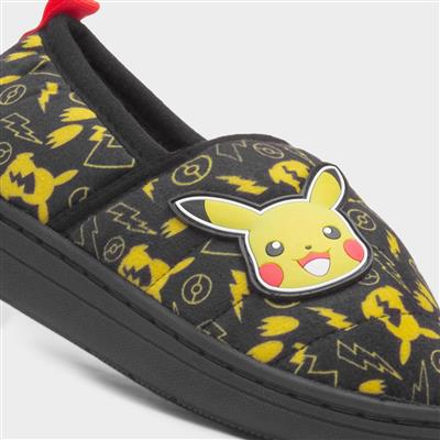 Buzz Kids Black Full Slipper