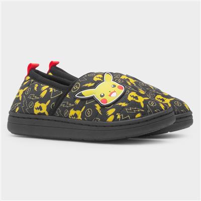 Buzz Kids Black Full Slipper