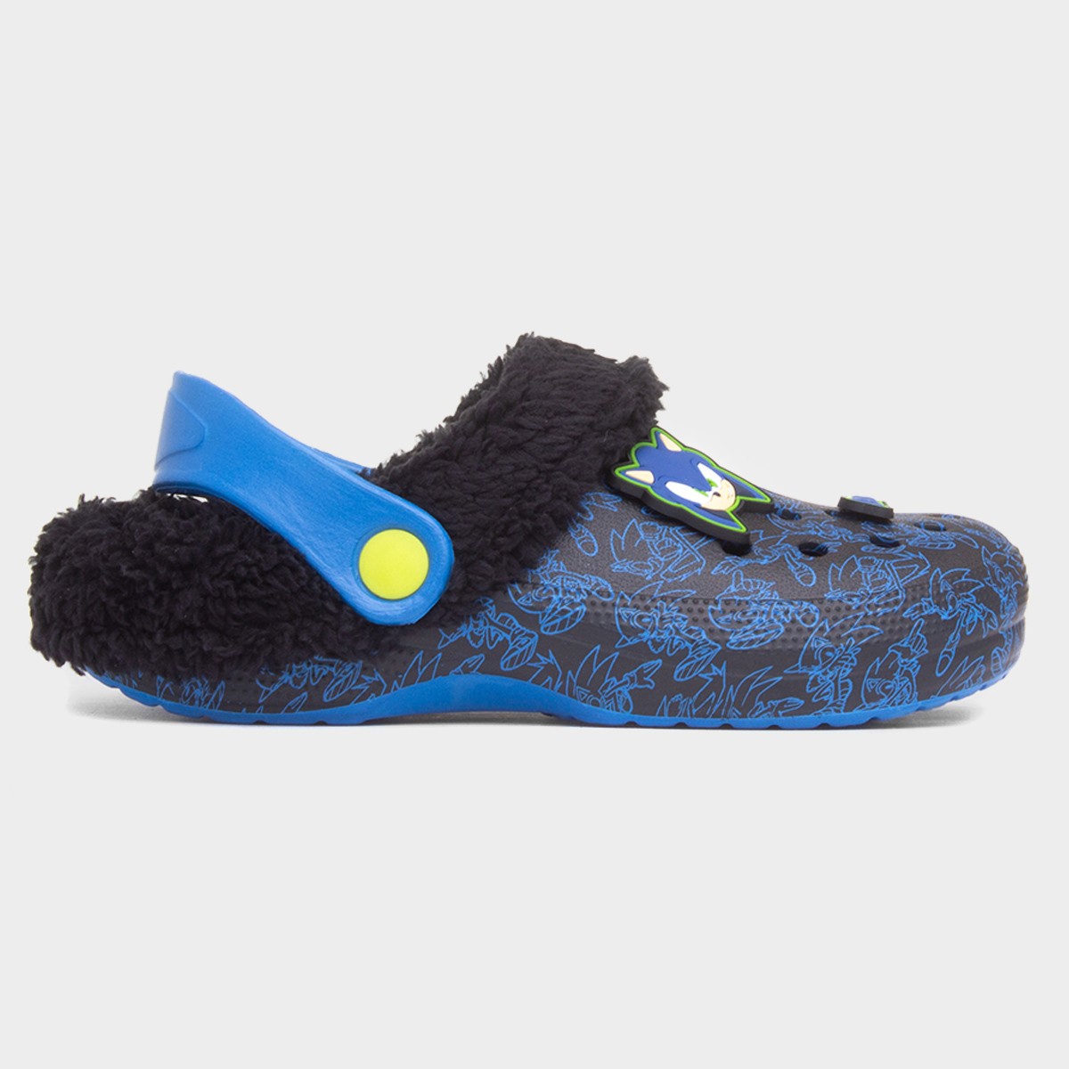 Kids Blue Warm Lined EVA Clog
