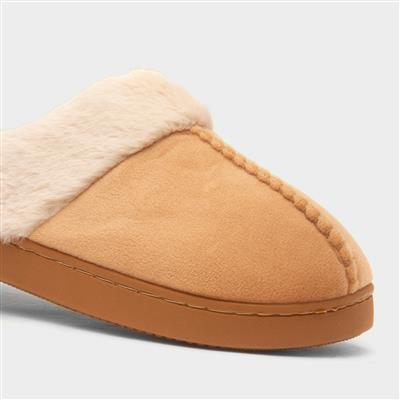 Zoe Womens Chestnut Mule Slipper