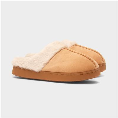 Zoe Womens Chestnut Mule Slipper