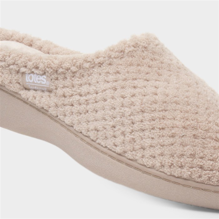 Popcorn Terry Womens Oat Mule Slipper