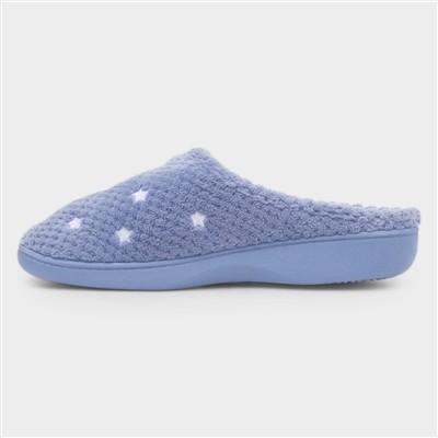 Popcorn Terry Womens Iris Blue Slipper