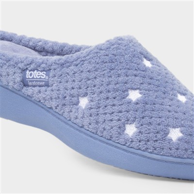 Popcorn Terry Womens Iris Blue Slipper