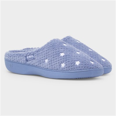 Popcorn Terry Womens Iris Blue Slipper