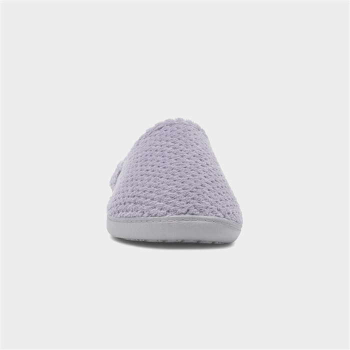 Popcorn Terry Womens Grey Mule Slipper