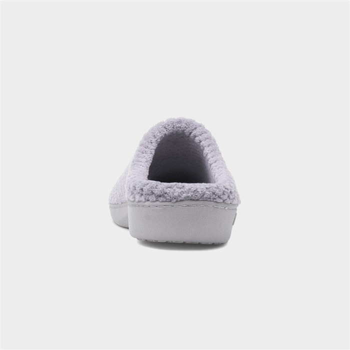 Popcorn Terry Womens Grey Mule Slipper