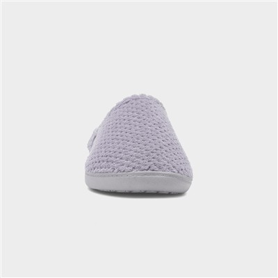 Popcorn Terry Womens Grey Slipper