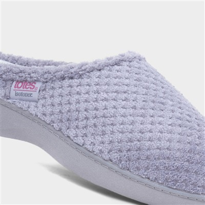 Popcorn Terry Womens Grey Slipper