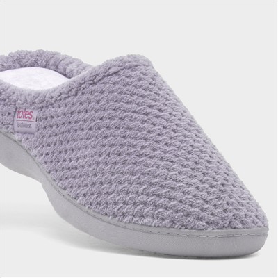 Popcorn Terry Womens Grey Slipper