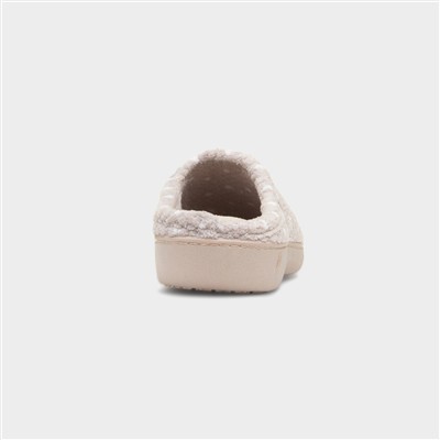 Popcorn Terry Womens Beige Slipper