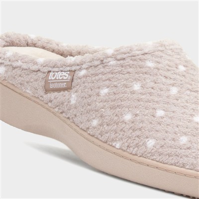 Popcorn Terry Womens Beige Slipper