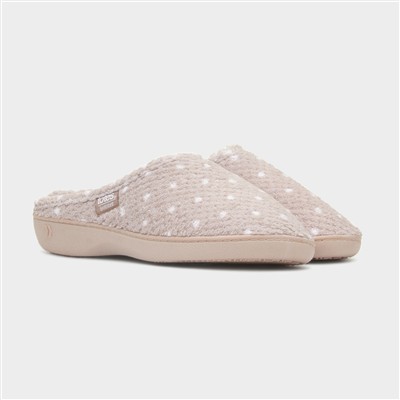 Popcorn Terry Womens Beige Slipper