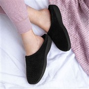 Totes Popcorn Terry Womens Black Slipper (Click For Details)