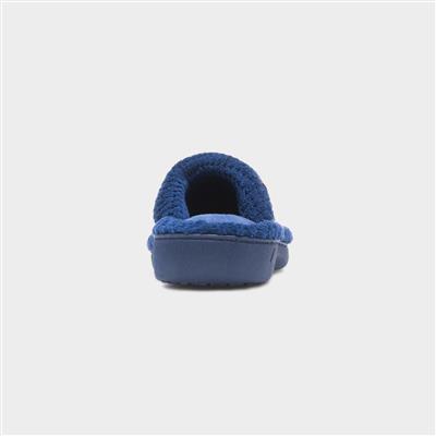 Popcorn Turnover Womens Navy Slipper