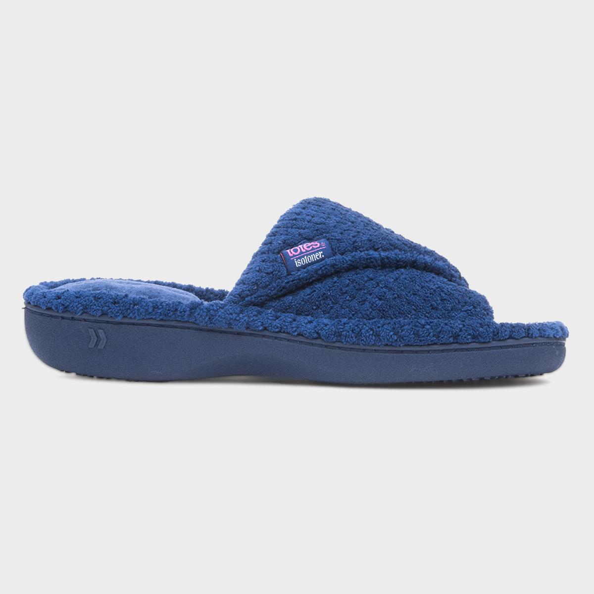 Popcorn Turnover Womens Navy Slipper